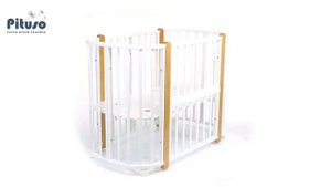 Детская кроватка Pituso Asti 5 в 1 поперечный маятник