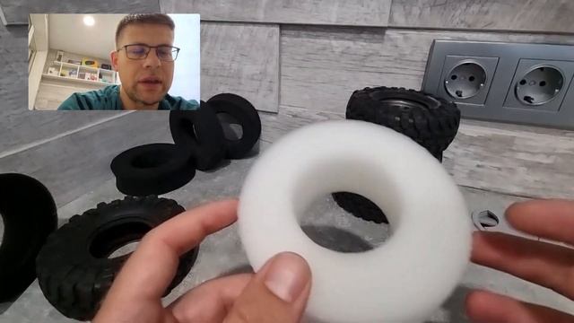Вставки из мягкого поролона для трофи модели / RC Crawler Sponge