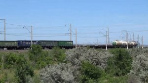 Отправление грузового поезда со станции Сенная  на направление  Сенная-Сызрань