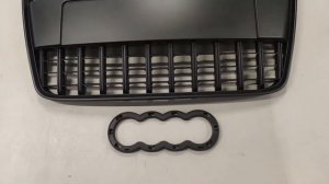 Решётка радиатора в стиле S-Line для AUDI Q7 4L (06-09), черная матовая