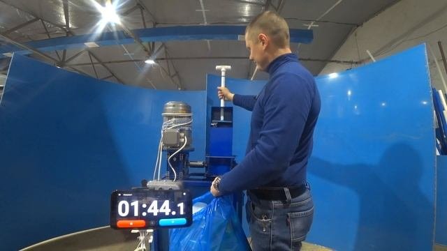 Одновальный шредер для пластика.  Замер производительности.