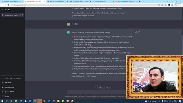 ChatGPT AI yordamida qanday qilib kuniga $500 passiv daromad olish mumkin Onlayn pul ishlash смотреть онлайн
