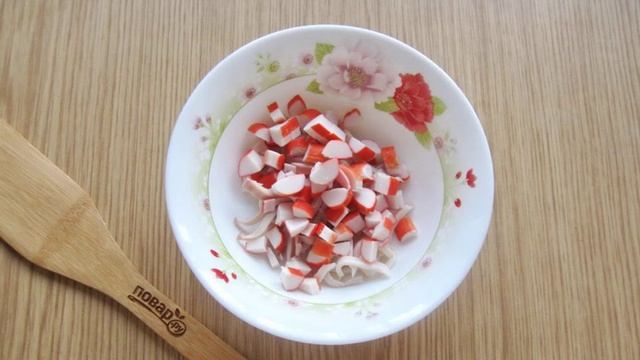 Салат Морской бриз с кальмарами. Рецепт пошагово