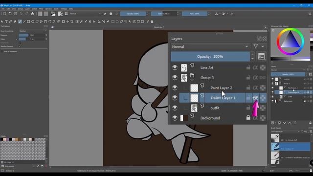 In-depth tutorial on how to Draw, Paint, Add highlights & shadows in Krita - Chibi Ninja смотреть онлайн
