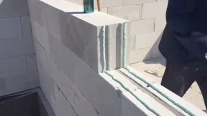 Кладка газобетона на клей-пену