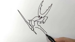 Как нарисовать ПОЛОГО РЫЦАРЯ из игры Hollow Knight