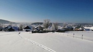 Морозное утро в Батериках.