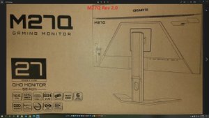 GIGABYTE M27Q 27" IPS Gaming Monitor Rev 1.0 vs 2.0: Differences, how to determine the Revision