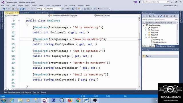 22 | StringLength Data Annotation In ASP.NET MVC | Data Annotation | Form Validation (Hindi/Urdu)