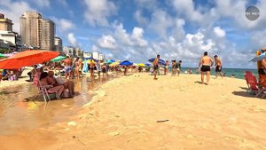 🇧🇷 4K Natural pool on IPANEMA BEACH, Rio de Janeiro | Brazil Beach Walk