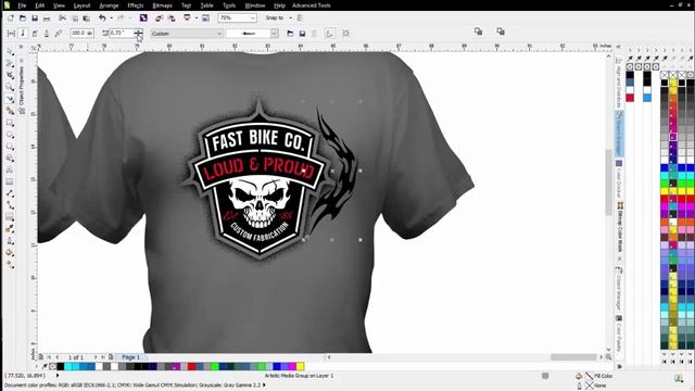 T-Shirt Design Tutorial with CorelDRAW and Monochrom Design Effects смотреть онлайн