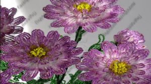 Хризантемы из бисера