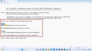 How to Uninstall IntelliJ IDEA completely from Windows 11?