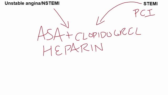 USMLE RX - 2.Кардиология - 3.Патология - 1.Лечение острого коронарного синдрома (ОКС)