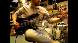 Fender Black Top P Bass Played by Alex at Hobgoblin Canterbury