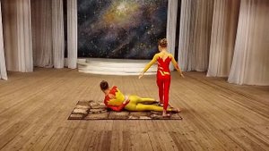 Народный цирк «Юность» Акробатический дуэт, акробатика