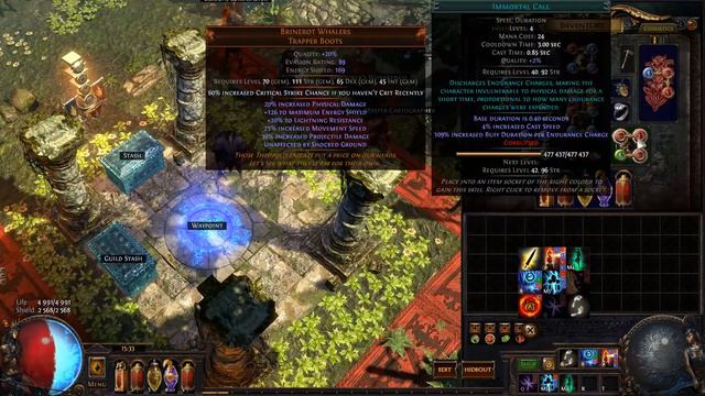 Path of Exile - Zastosowania i mechanika gemów w praktyce - Cast When Damage Taken Odc.1 PL смотреть онлайн