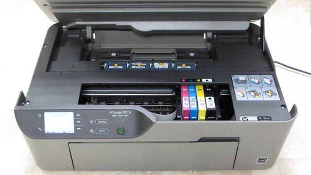 HP Deskjet 3070A - Change Ink Cartridges смотреть онлайн