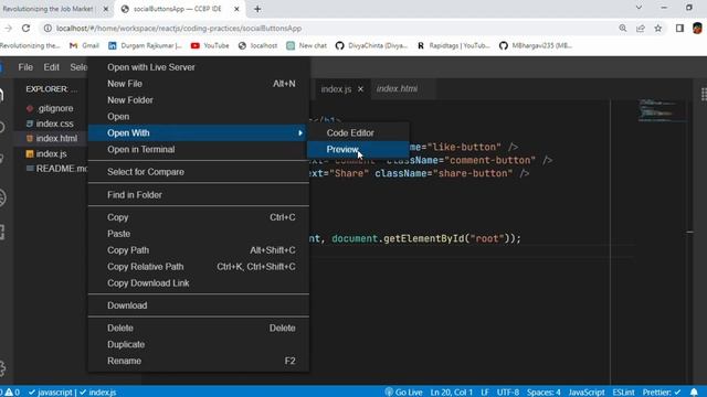 Social Buttons | Coding Practice 2 | REACT JS | NxtWave | CCBP 4.0