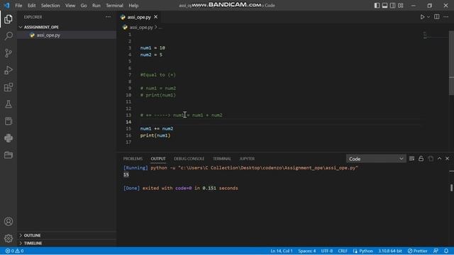 #11 Assignment operators in python || Python Course For Absolutely Beginners