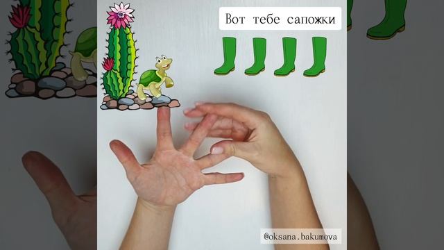 Пальчиковая гимнастика. Черепашка.