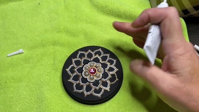 Роспись крышки для банки. смотреть онлайн