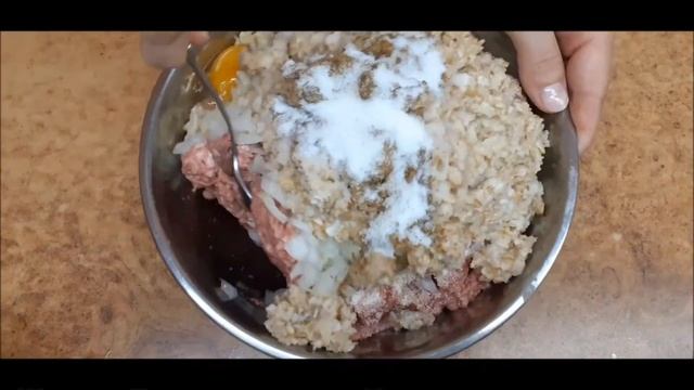 Мясные котлеты с овсянкой. Никто не догадается!
