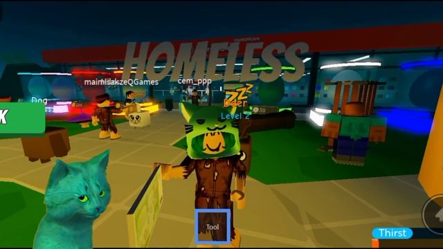 ОТКУДА ТУТ СТОЛЬКО ДЕНЕГ?! Roblox Homeless Simulator in Russia | КОТЁНОК ЗЕЛЁНКА смотреть онлайн