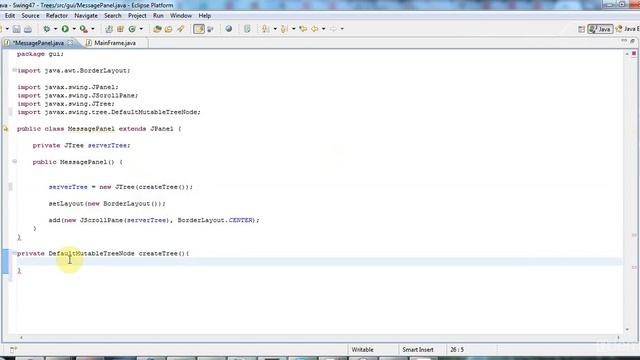 Tree Views Using JTree