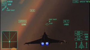 ace combat x gameplay: ef-2000 typhoon Mobius 1 blue mod