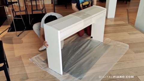 Unboxing and assembly of Roland F-701 White | Digitalpiano.com