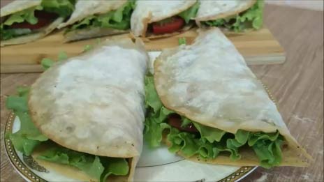 Бургер в лаваше ЗАВТРАК, ПЕРЕКУС Вкусно и быстро
