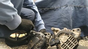 Замена генератора Mitsubishi 120А в Peugeot 307 (Citroen C4) двигатель NFU (TU5JP4) своими руками.