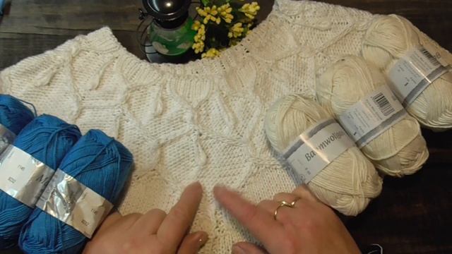 Потрясающе красивая  круглая кокетка спицами из хлопка. Будет МК.