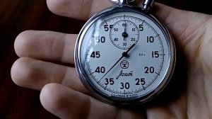 Обзор советского секундомера "Агат". Review of the Soviet stopwatch "Agate".