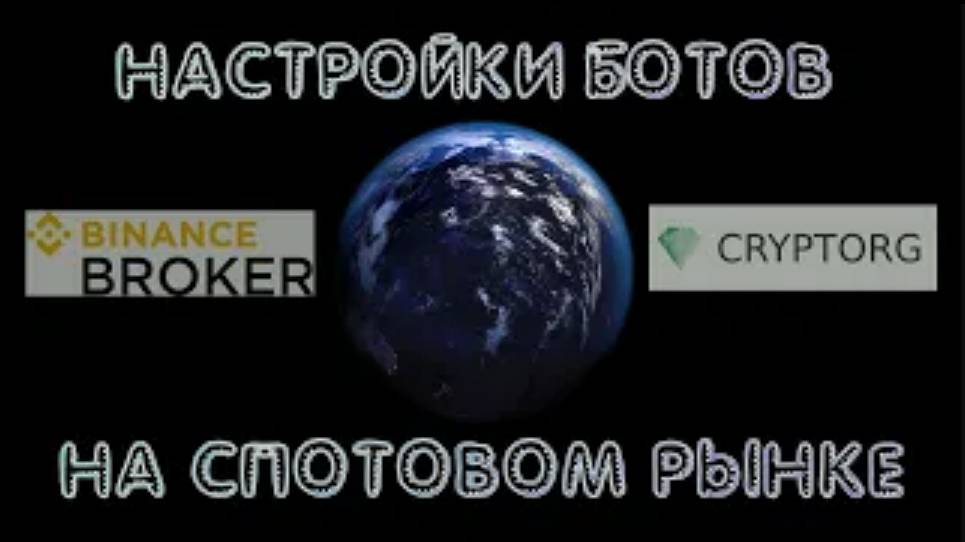 Настройки спотового бота на Бирже Cryptorg