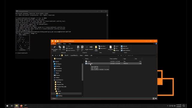 SSH key creation on Windows смотреть онлайн