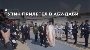 Путин прилетел в Абу-Даби