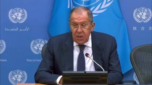 Пресс-конференция С.Лаврова по итогам недели высокого уровня 78-й сессии Генеральной Ассамблеи ООН