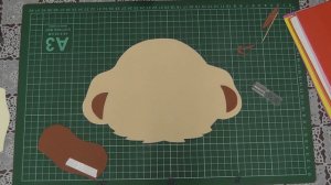 Маска из фоамирана "Обезьянка". Мастер-класс