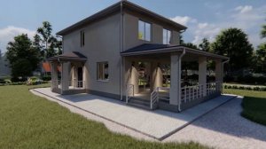 Презентация проекта двухэтажного дома площадью 140кв.м.