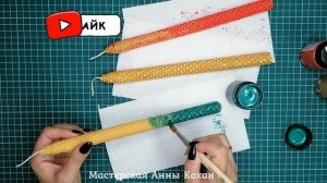 DIY?Как БЫСТРО и ПРОСТО сделать праздничные РАЗНОЦВЕТНЫЕ свечи?Новогодние свечи своими руками?