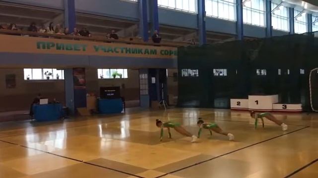 Спортивная Аэробика первенство Новосибирска 2018, трио 9-11 смотреть онлайн