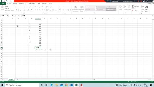 Microsoft Excel Tutorial, Sum kaise nikalte hain, Excel sheet main SUM kaise nikalte hain, Ms Excel смотреть онлайн