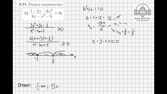 Задача 9.11, 9.12 Алгебра 9 класс (углубленный), учебник Мерзляк А.Г. смотреть онлайн