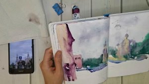 Рисуем акварельный скетч - Санкт-Петербург