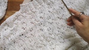 Ажурный джемпер спицами. Экспресс мастер класс