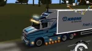 18 wos pttm polish pack 1,1 scania torpedo z naczepą krone /wiatraki-w trasie po polsce