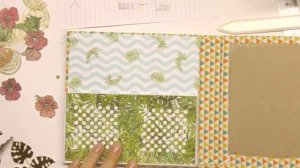 Tropical mini album.Step-by-step tutorial/ Миник о море. Мастер-класс.