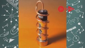 Физика. Опыты. Магнит, батарейка, спираль, рамка.